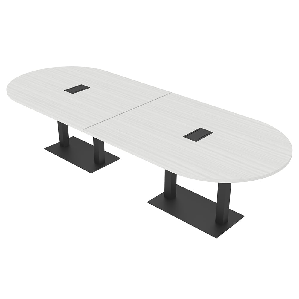 10 Person Modular Racetrack Conference Table With Electric And Data ...