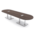 thumbnail image 1 of 10 Person Modular Racetrack Conference Table With Electric And Data, 1 of 8