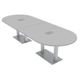 thumbnail image 1 of 10 Person Modular Racetrack Conference Table With Electric And Data, 1 of 8