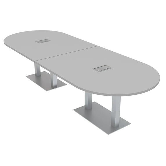10 Person Modular Racetrack Conference Table With Electric And Data