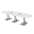 thumbnail image 1 of 10 Person Modular Racetrack Conference Table With Electric And Data, 1 of 7