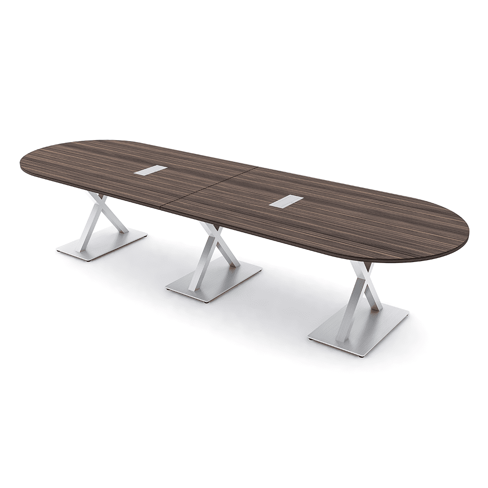 10 Person Modular Racetrack Conference Table With Electric And Data ...