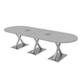 thumbnail image 1 of 10 Person Modular Racetrack Conference Table With Electric And Data, 1 of 7