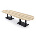 thumbnail image 1 of 10 Person Modular Racetrack Conference Table With Electric And Data, 1 of 6