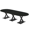 thumbnail image 1 of 10 Person Modular Racetrack Conference Table With Electric And Data, 1 of 5