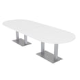 thumbnail image 1 of 10 Person Modular Racetrack Conference Table With Electric And Data, 1 of 6