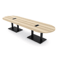 thumbnail image 1 of 10 Person Modular Racetrack Conference Table With Electric And Data, 1 of 8