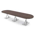 thumbnail image 1 of 10 Person Modular Racetrack Conference Table With Electric And Data, 1 of 5