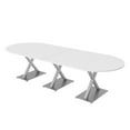 thumbnail image 1 of 10 Person Modular Racetrack Conference Table With Electric And Data, 1 of 5