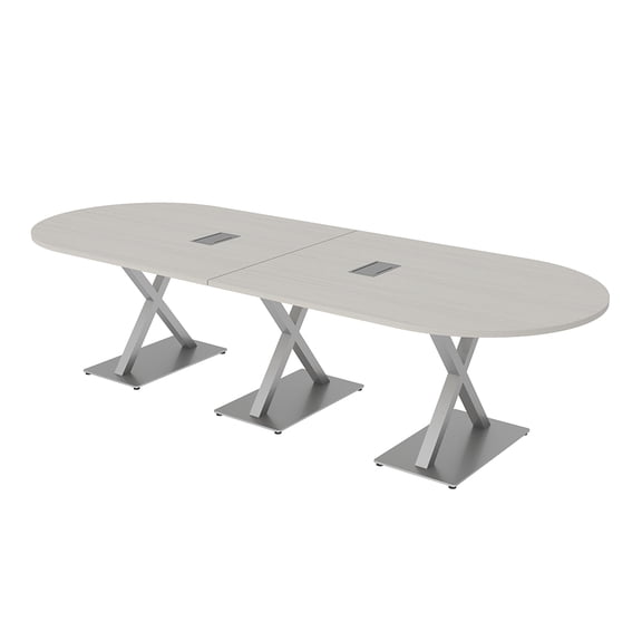 10 Person Modular Racetrack Conference Table With Electric And Data
