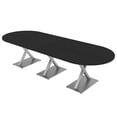 thumbnail image 1 of 10 Person Modular Racetrack Conference Table With Electric And Data, 1 of 5