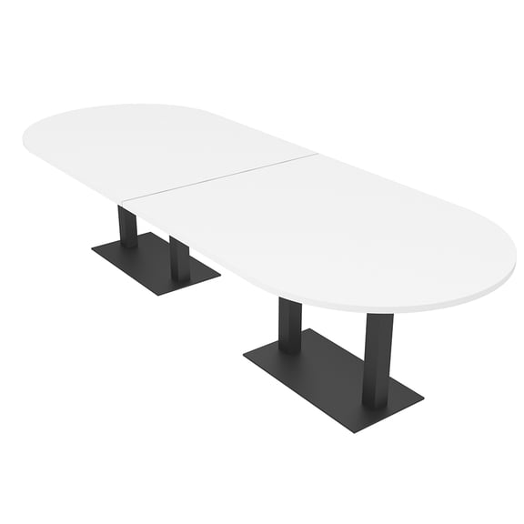 10 Person Modular Racetrack Conference Table With Electric And Data