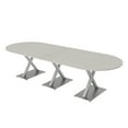 thumbnail image 1 of 10 Person Modular Racetrack Conference Table With Electric And Data, 1 of 5