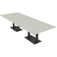 thumbnail image 1 of 10 Person Modular Rectangle Conference Table Metal Bases Power Modules, 1 of 6