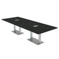 thumbnail image 1 of 10 Person Modular Rectangle Conference Table Metal Bases Power Modules, 1 of 8
