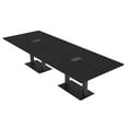 thumbnail image 1 of 10 Person Modular Rectangle Conference Table Metal Bases Power Modules, 1 of 8