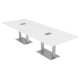 thumbnail image 1 of 10 Person Modular Rectangle Conference Table Metal Bases Power Modules, 1 of 8
