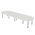 thumbnail image 1 of 10 Person Racetrack Conference Room Table with Power Modules Post Legs, 1 of 5