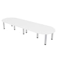 thumbnail image 1 of 10 Person Racetrack Conference Room Table with Power Modules Post Legs, 1 of 5