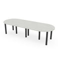 thumbnail image 1 of 10 Person Racetrack Conference Room Table with Power Modules Post Legs, 1 of 5