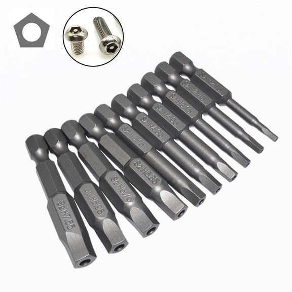 10-Piece 5-Point for Torx Screwdriver Bit Set for Precision Repairs