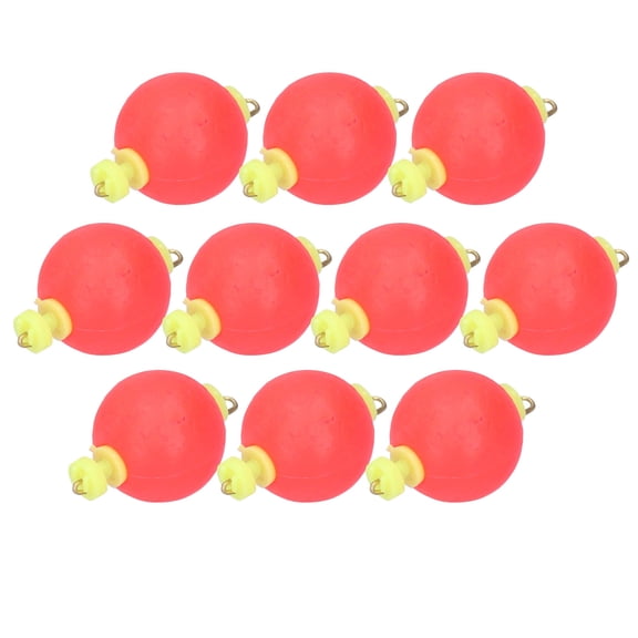 10-Piece Advanced EVA Foam Spring Fishing Bobbers Multipurpose Round Floats for Saltwater and Freshwater Angling (9.00 inches / 22.86 cm, Small Size)