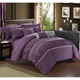 thumbnail image 1 of 10-Piece Aero Pleated and Ruffled Bed in a Bag Comforter and Sheet Set, 1 of 10