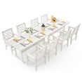 thumbnail image 1 of 10-Piece All-Weather HDPE Patio Dining Set for 8 with Umbrella Hole, 1 of 7