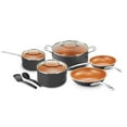 10 Piece Aluminum TiCeramic Nonstick Coating Cookware Set with