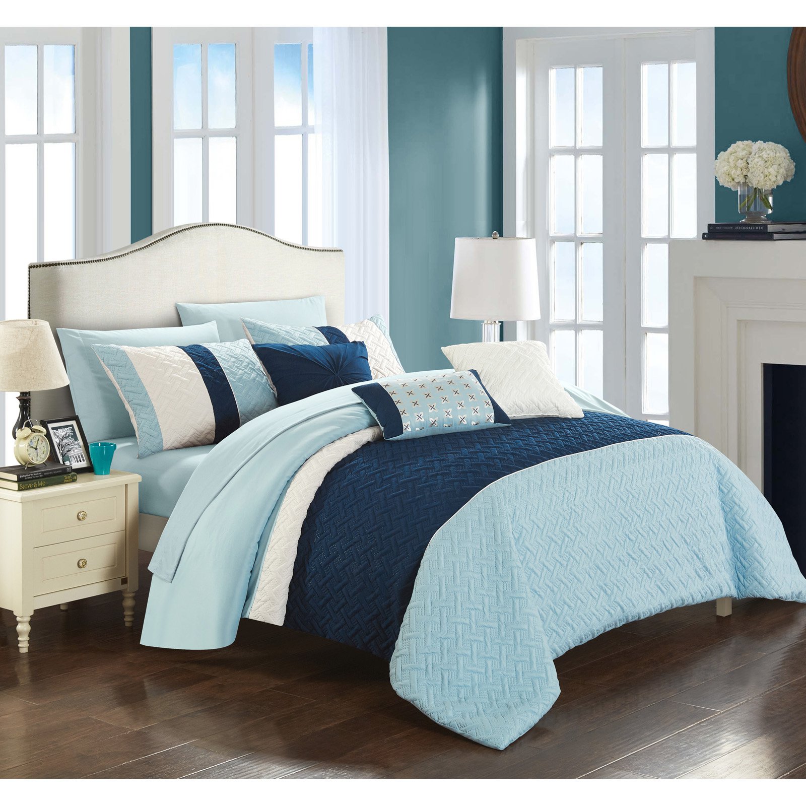 10 Piece Arza Bed in a Bag Comforter Set by Chic Home