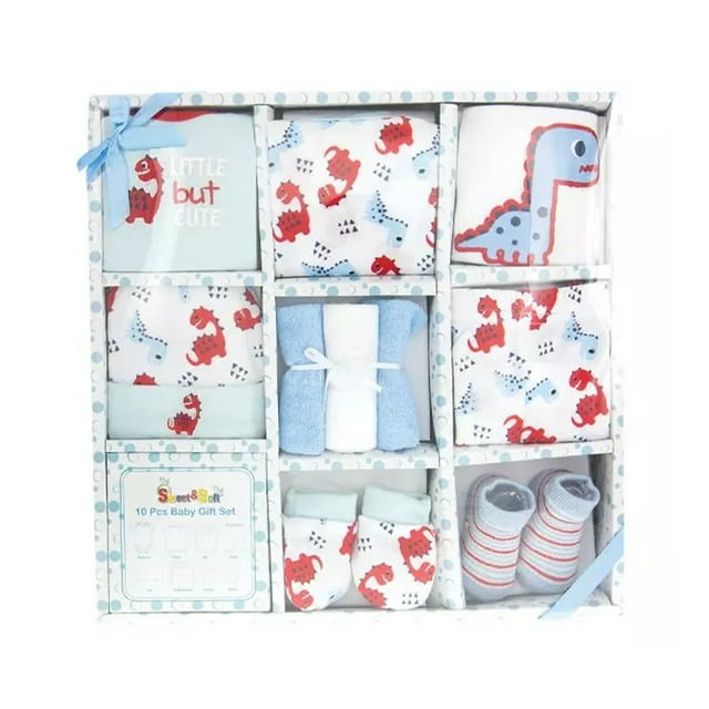 10 Piece Baby Boy Bundle Gift Set Baby Shower Gift Ready for