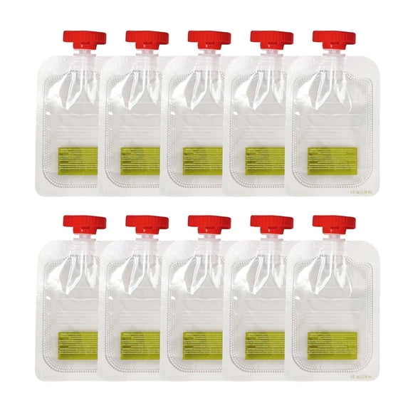 10-Piece Baby Food Pouch Filling Station Set Reusable Pouch Dispenser Kit For Homemade Puree And Juice