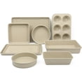 thumbnail image 1 of 10 Piece Baking Pans Ceramic Non Stick Bakeware Set - Taupe, 1 of 4