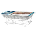 thumbnail image 1 of 10-Piece Disposable Chafing Buffet Set with Fuel-Food Warming Kit-Catering, Parties & Events-Includes Silver Racks, Aluminum Trays, Utensils & Gel Fuel, Party Dimensions Brand., 1 of 4