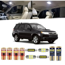 10 Piece Car Interior LED Lights Kit for Subaru Forester 2009 2010 2011 2012 2013 Interior LED Light Bulbs Package License Plate Light    Install Tool
