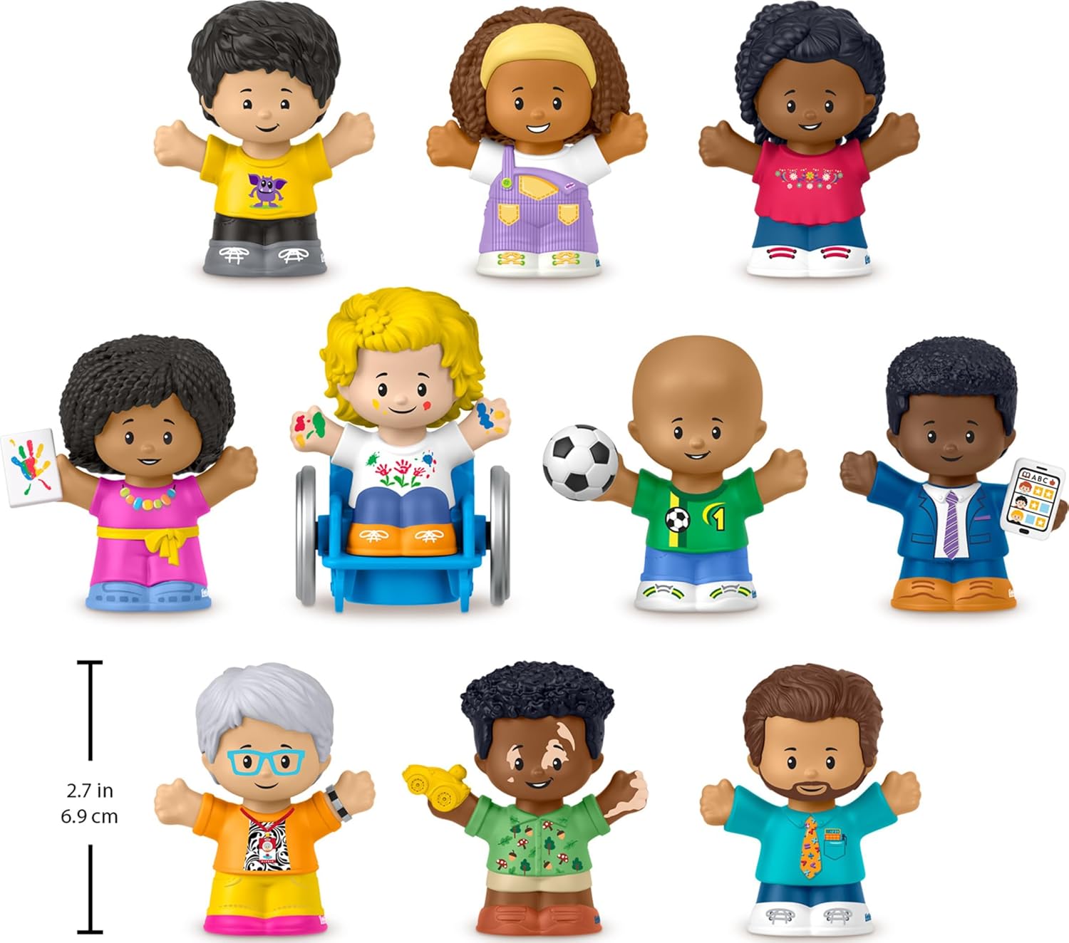 10-Piece Classroom Figures for Preschool Pretend , Toddler Storytelling ...