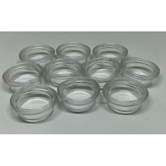 10 Piece-Clear White Silicone Waterproof Rocker Switch Protect Cover Round Caps