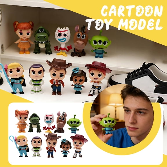 10-Piece Collectible Movie Character Mini Figure Set, 30th Anniversary Commemorative Vinyl Figurines, 3.1 Inch Small Action Toys for Display, Multicolor 10-Pack