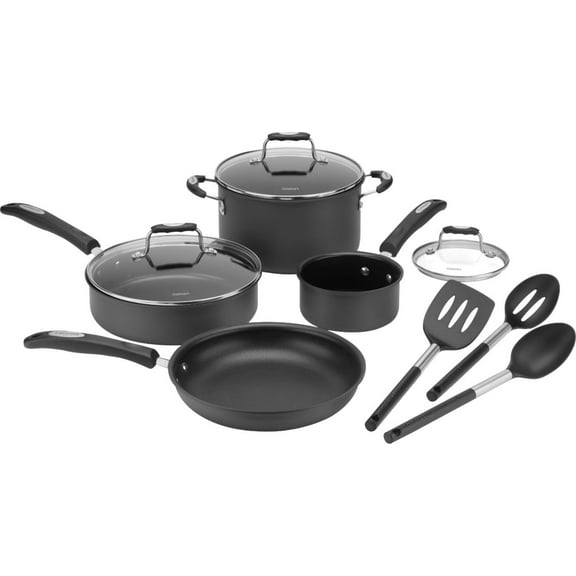 10-Piece Cookware Set - Black