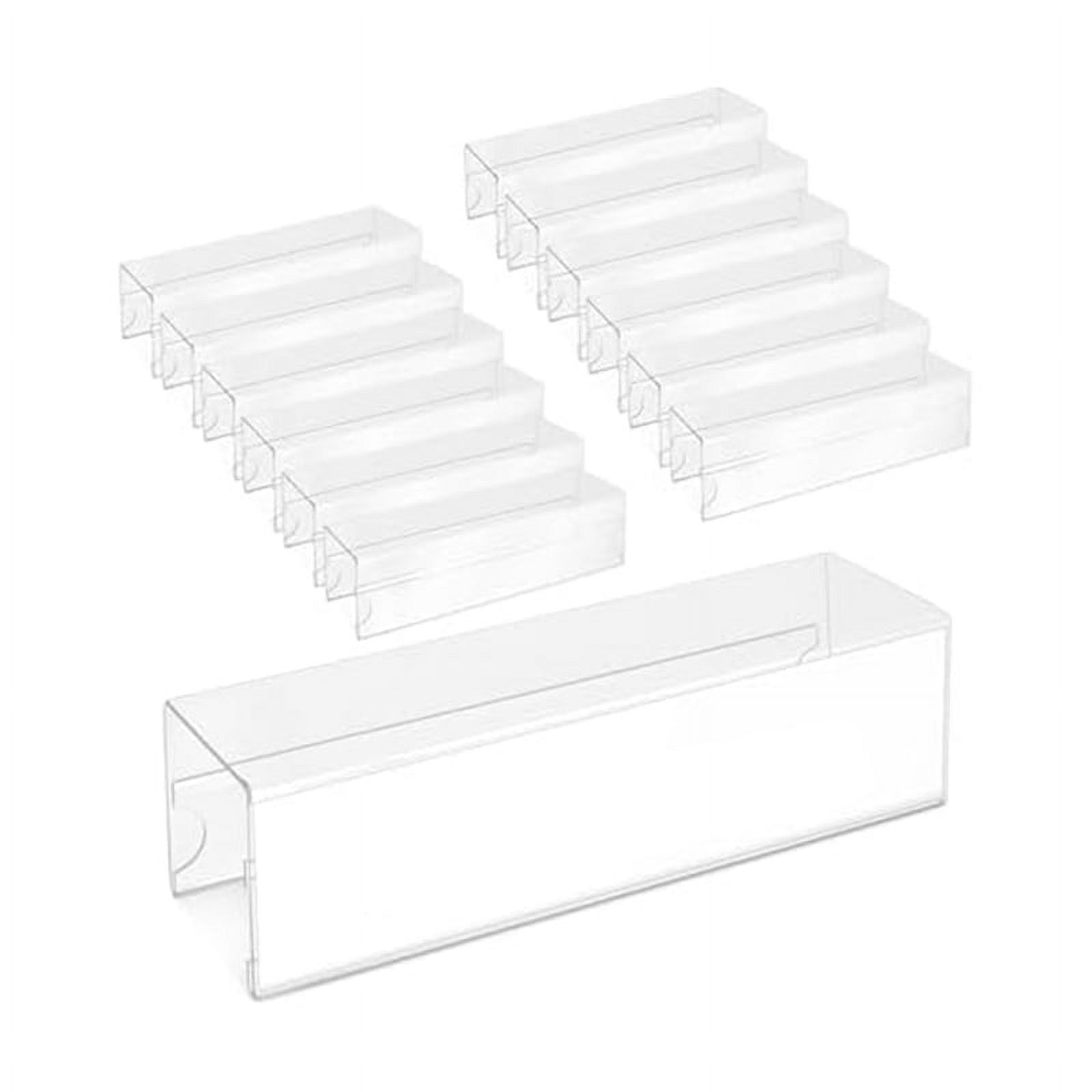 10Piece Cubicle Name Tag Holders 5.08cm Cubicle Reversible Acrylic