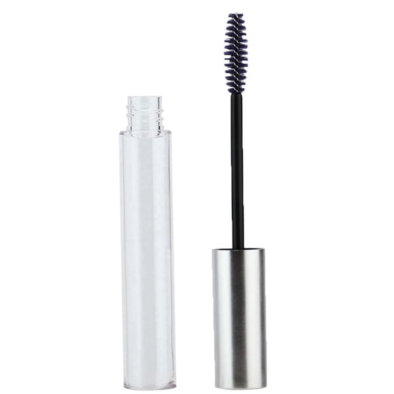 10-Piece Empty Eyelashes Growth Oil Tube Container Set, Professional Mascara Dispenser Refillable Bottle Set, Matte Silver Lid, 0.4 fl oz / 12 ml