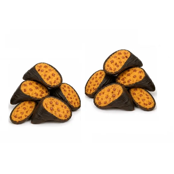 10 Piece Filled Dog Chew Hooves Choose Bully Beef, Cheese Bacon or Peanut Butter (Cheese and Bacon)