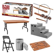 10 Piece HARDCORE Accessory Set for WWE & AEW Wrestling Action Figures