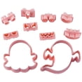 thumbnail image 1 of 10 Piece Halloween Cookie Cutter Set, Ghost Face Biscuit Cutters Plastic, Fondant Moulds For Biscuits Cookies Cake Decorating, Baking Accessories Stamp, 1 of 7