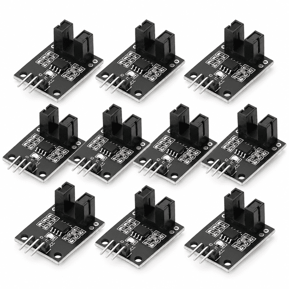 10-Piece Infrared Photoelectric Sensor Module for Motor Speed Detection (4.72 inches / 12 cm)