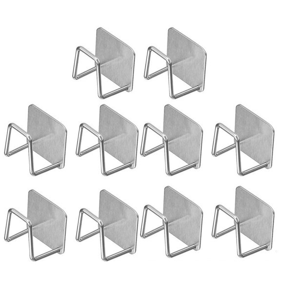 10-Piece Kitchen Sink Rack Set - Drain Hook and Sponge Holder for Efficient Kitchen Organization
