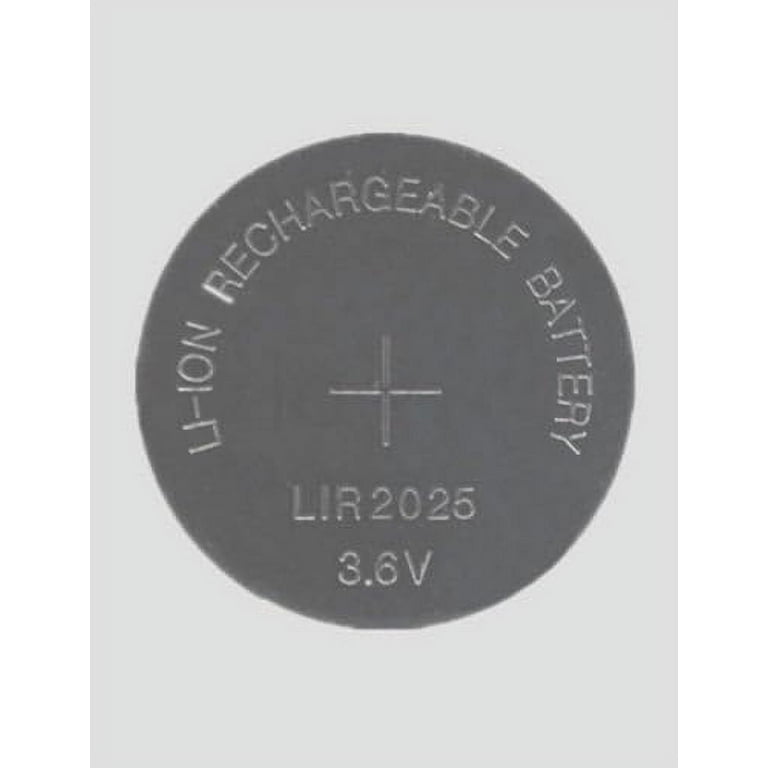 10 Piece LIR2025 2025 CR2025 LM2025 BR2025 Rechargeable Bulk 3.6V Long Duration Lithium Battery