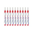 thumbnail image 1 of 10-Piece Long Head Hole Marker Set with Permanent Fast-Drying Waterproof Ink for Wood, Metal, Concrete, Tile, and Plastic Surfaces, 1 of 5