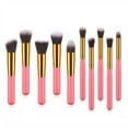 thumbnail image 1 of 10-Piece Makeup Brush Set Complete Eye Face Foundation Cosmetics Application Kit 10PCS, 1 of 5