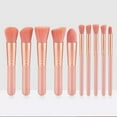 thumbnail image 1 of 10 Piece Makeup Foundation Brush Set For Application And Blending Beauty Tools, 1 of 8
